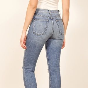 Reformation Serena High Skinny Crop size 25